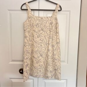 A New Day Cream Floral Mini Dress